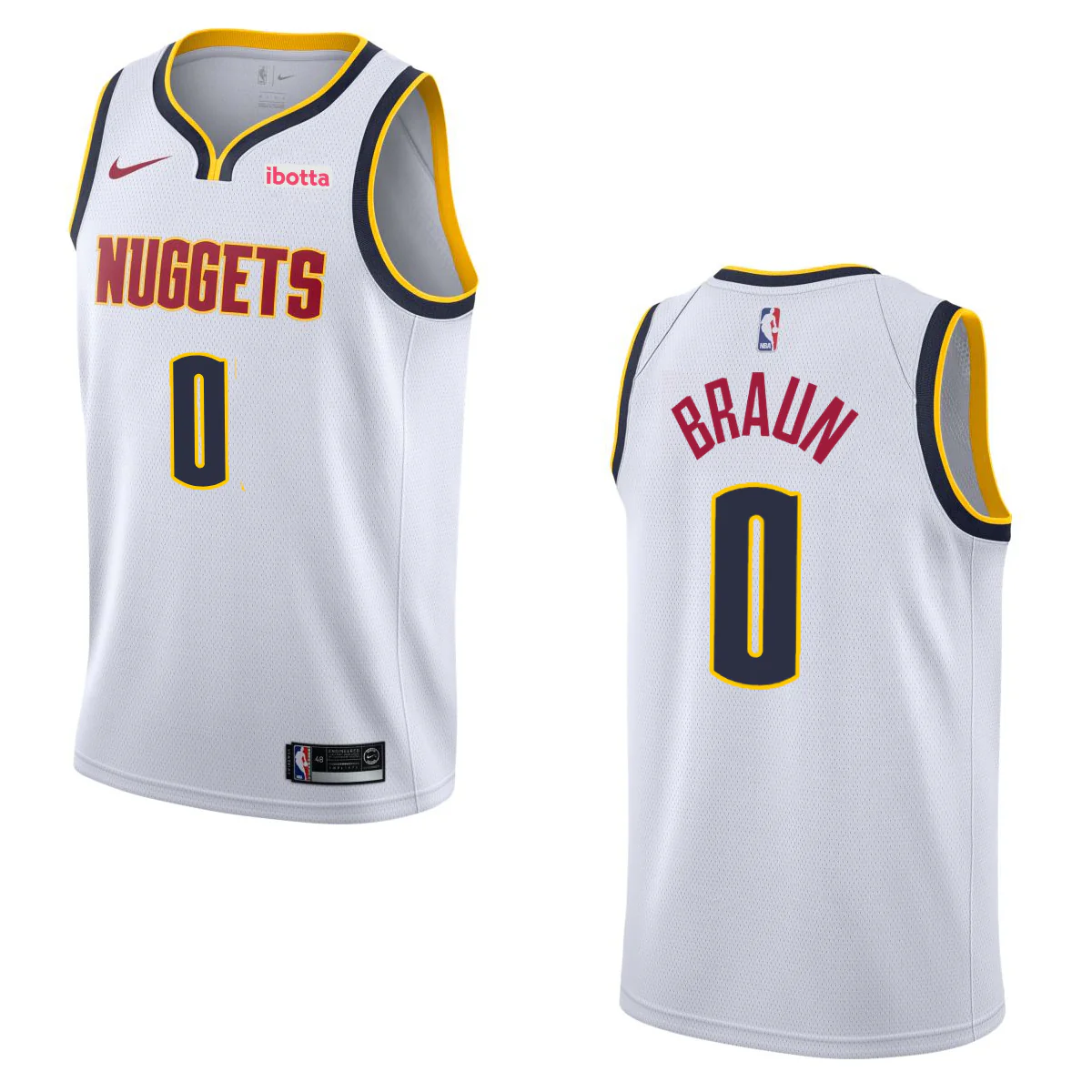 Denver Nuggets #0 Christian Braun Association Swingman Jersey - Image 3