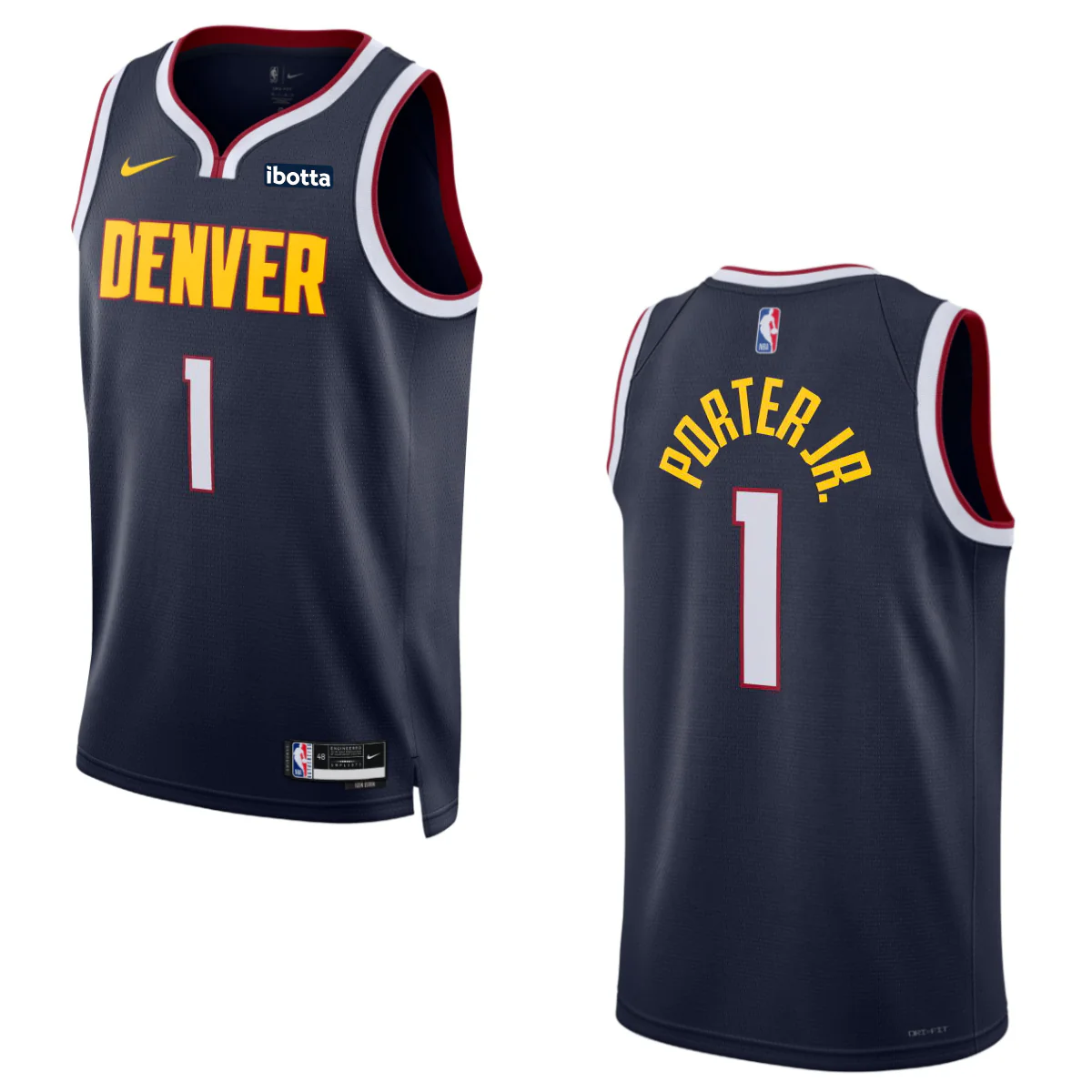 Denver Nuggets #1 Michael Porter Jr. Icon Swingman Jersey - Image 3