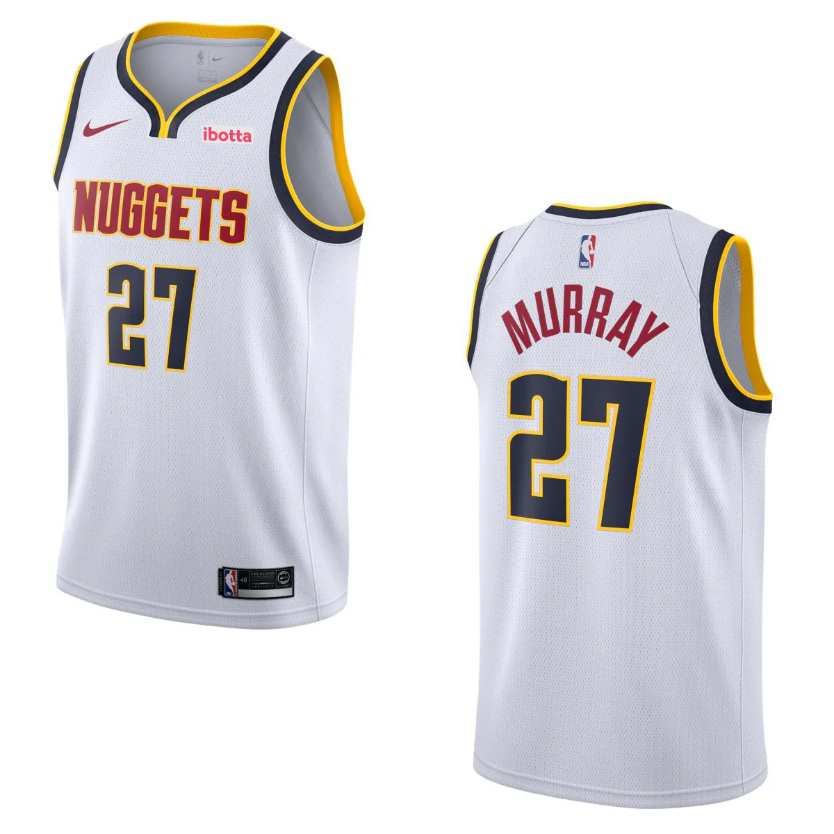 Denver Nuggets #27 Jamal Murray Association Swingman Jersey - Image 4