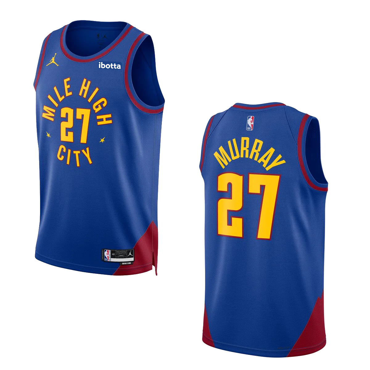 Denver Nuggets #27 Jamal Murray Statement Swingman Jersey - Image 4