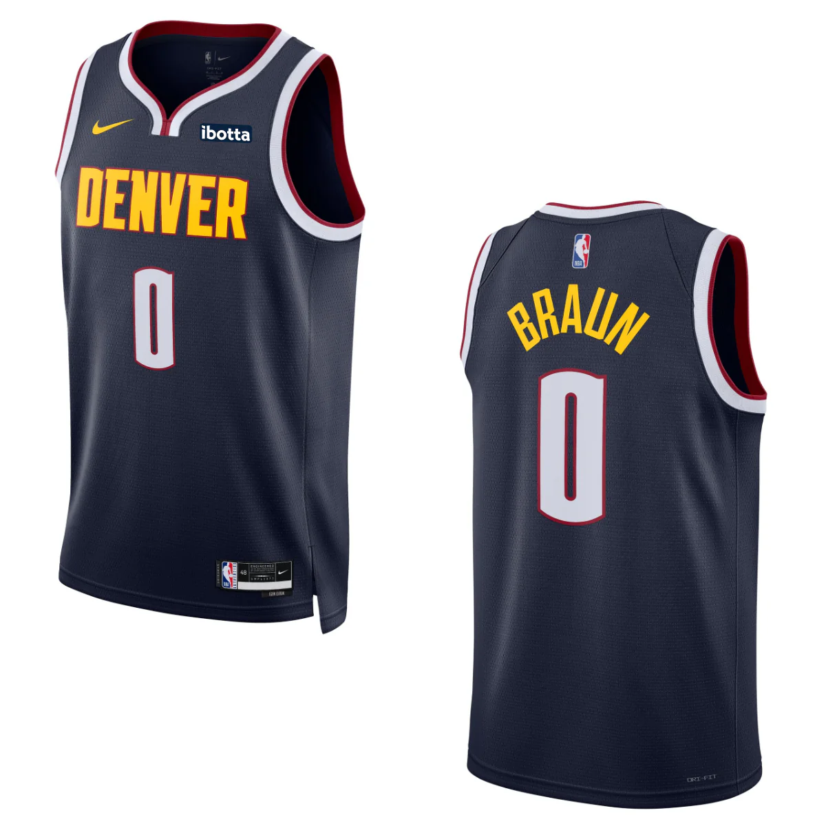 Denver Nuggets #0 Christian Braun Icon Swingman Jersey - Image 3